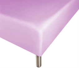 Boxlagen 180x200 cm - Lys lilla - 100% Bomuld - Faconlagen til madras